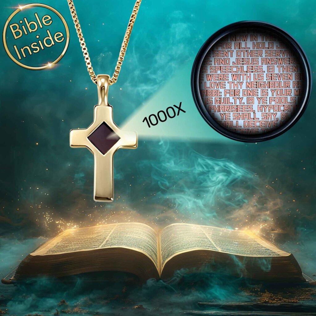 Bible Verse Pendant Necklace with Complete New Testament Inside - My Nano Jewelry
